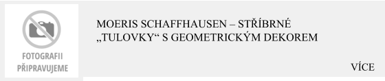 VÍCE Moeris Schaffhausen – Stříbrné „Tulovky“ s geometrickým dekorem