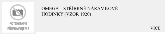 VÍCE Omega – Stříbrné náramkové hodinky (vzor 1920)
