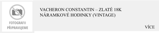 VÍCE Vacheron Constantin – Zlaté 18K náramkové hodinky (Vintage)