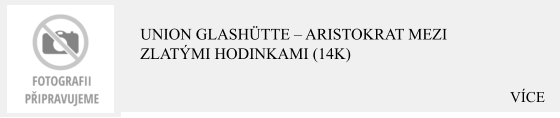 VÍCE Union Glashütte – Aristokrat mezi zlatými hodinkami (14K)