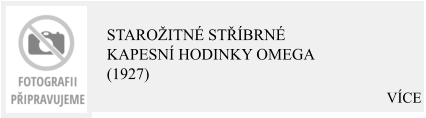 VÍCE  Starožitné stříbrné kapesní hodinky OMEGA (1927)