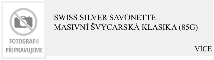 VÍCE Swiss Silver Savonette – Masivní švýcarská klasika (85g)