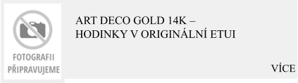 VÍCE Art Deco Gold 14K – Hodinky v originální etui