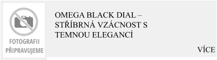 VÍCE Omega Black Dial – Stříbrná vzácnost s temnou elegancí